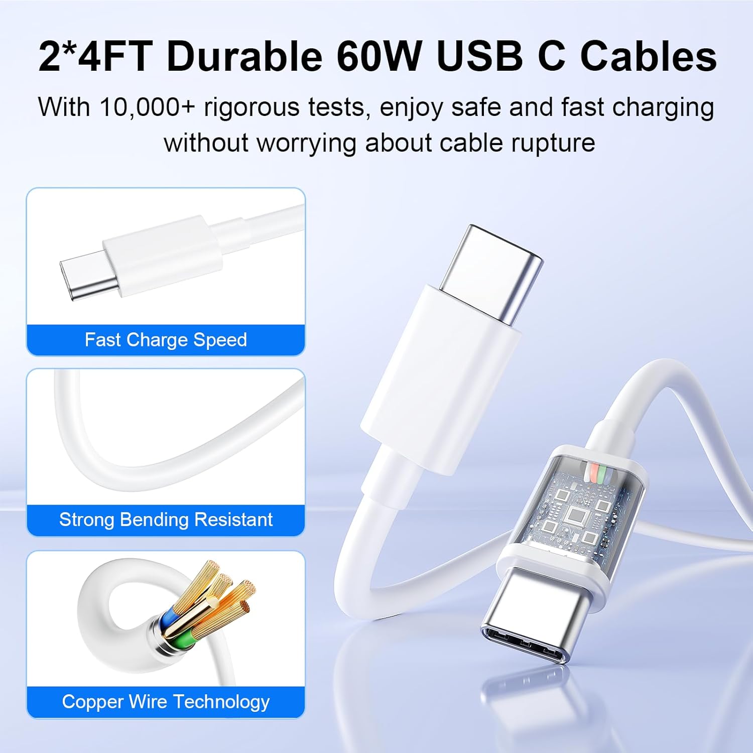 120W USB C Charger Block, 6 Port USB Charging Station for Multiple Devices, PD 30W Type C Multi Port Fast Charging Hub for iPhone 17 16 15 14 Pro Max ipad Samsung Galaxy, for Travel Home Office, White - Image 7