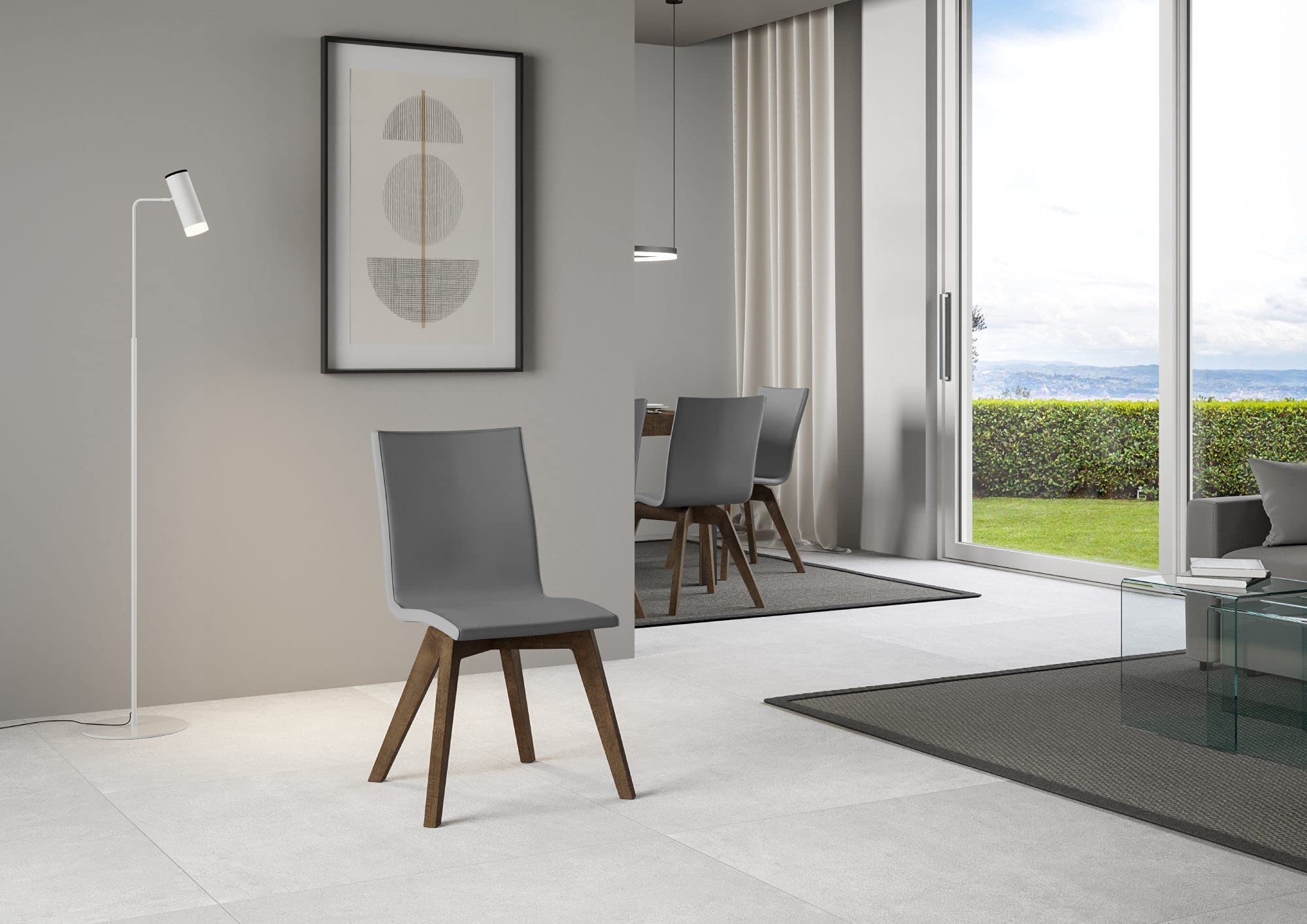 Chaise Trudy noyer pour optimiser le confort d'un bureau