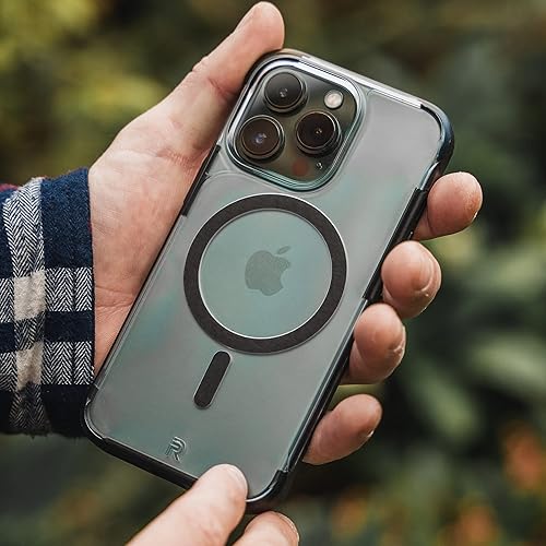 Miniatura 7 de REBEL Funda transparente para iPhone 13 Pro Serie esmerilada Gen-3 compatible con MagSafe, translúcido mate, protección a prueba de golpes, botones