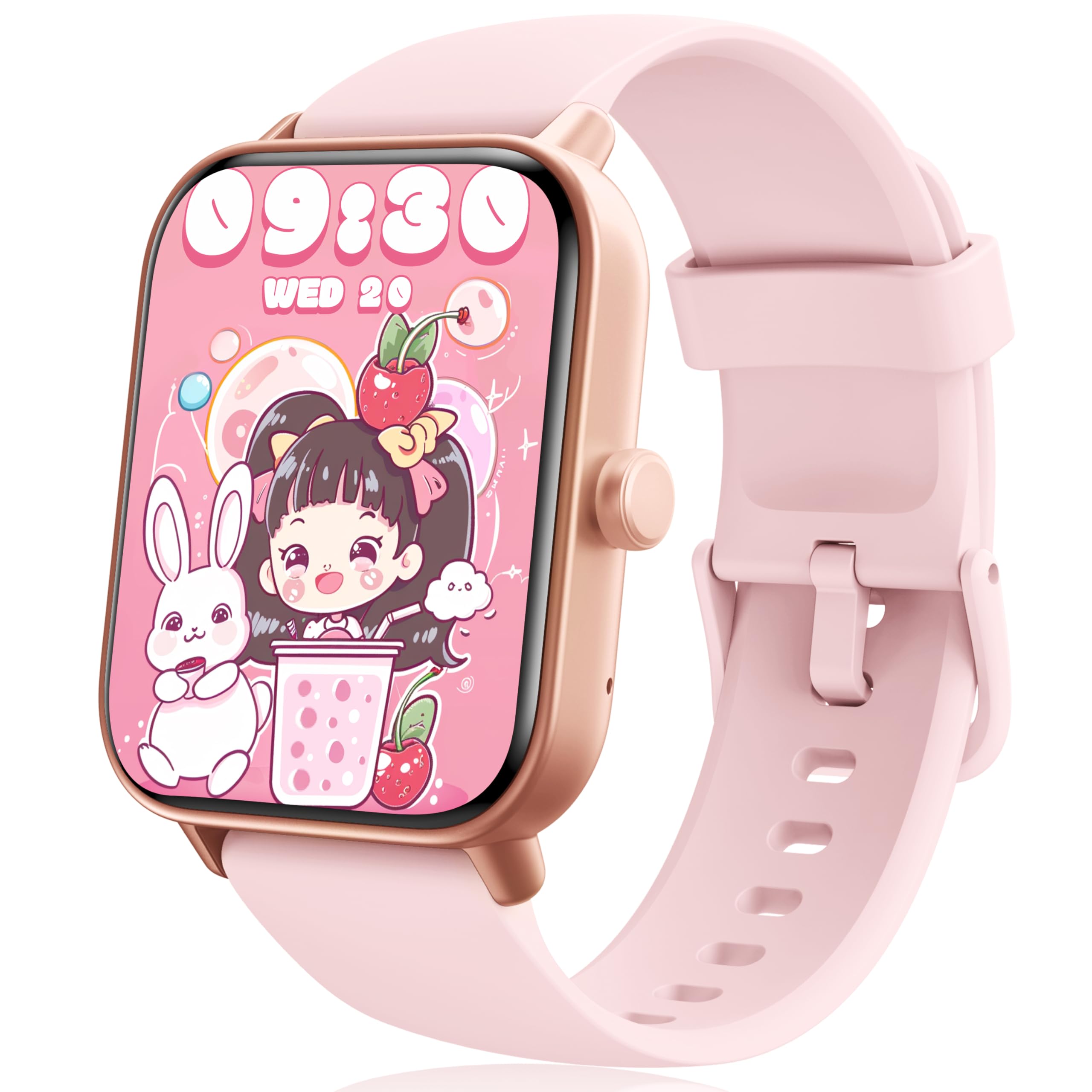 KALINCO Kids Smart Watch, IP68 Waterproof Swimming Smartwatch, 1.8'' Fitness Activity Tracker Watch with 100 Sports Modes, Make Call/Answer, HR & Sleep Monitor, Alarm for 7+ Boys Girls Teens