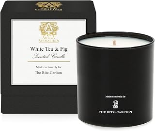 The Ritz-Carlton White Tea & Fig Candle by Antica Farmacista - Notes of White Tea, Succulent Fig and Apricot - 9 oz.