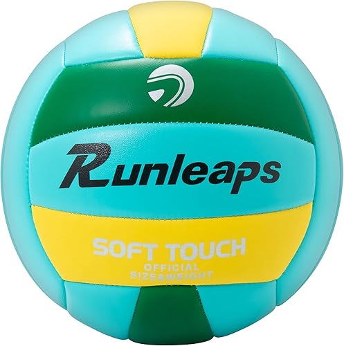 Miniatura 8 de Balón de voleibol de playa tamaño oficial 5  Runleaps suave impermeable voleibol arena deportes pelota de poliuretano para interiores exteriores