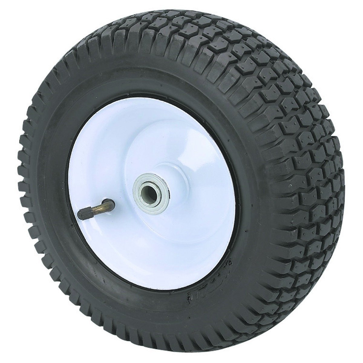 350 lbs 13 in. Pneumatic Tire Wheel with White Hub Wagons, Hand Trucks