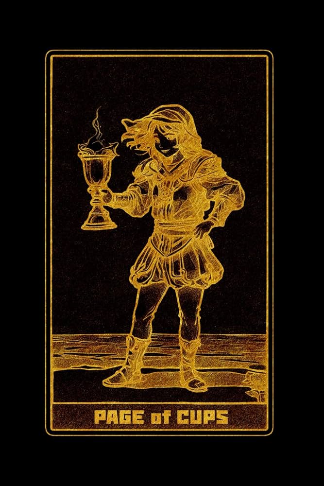 天野　喜孝、IMAGENE、card name: PAGE of CUPS 天野 喜孝、IMAGENE、card name: PAGE of CUPS The Card of the