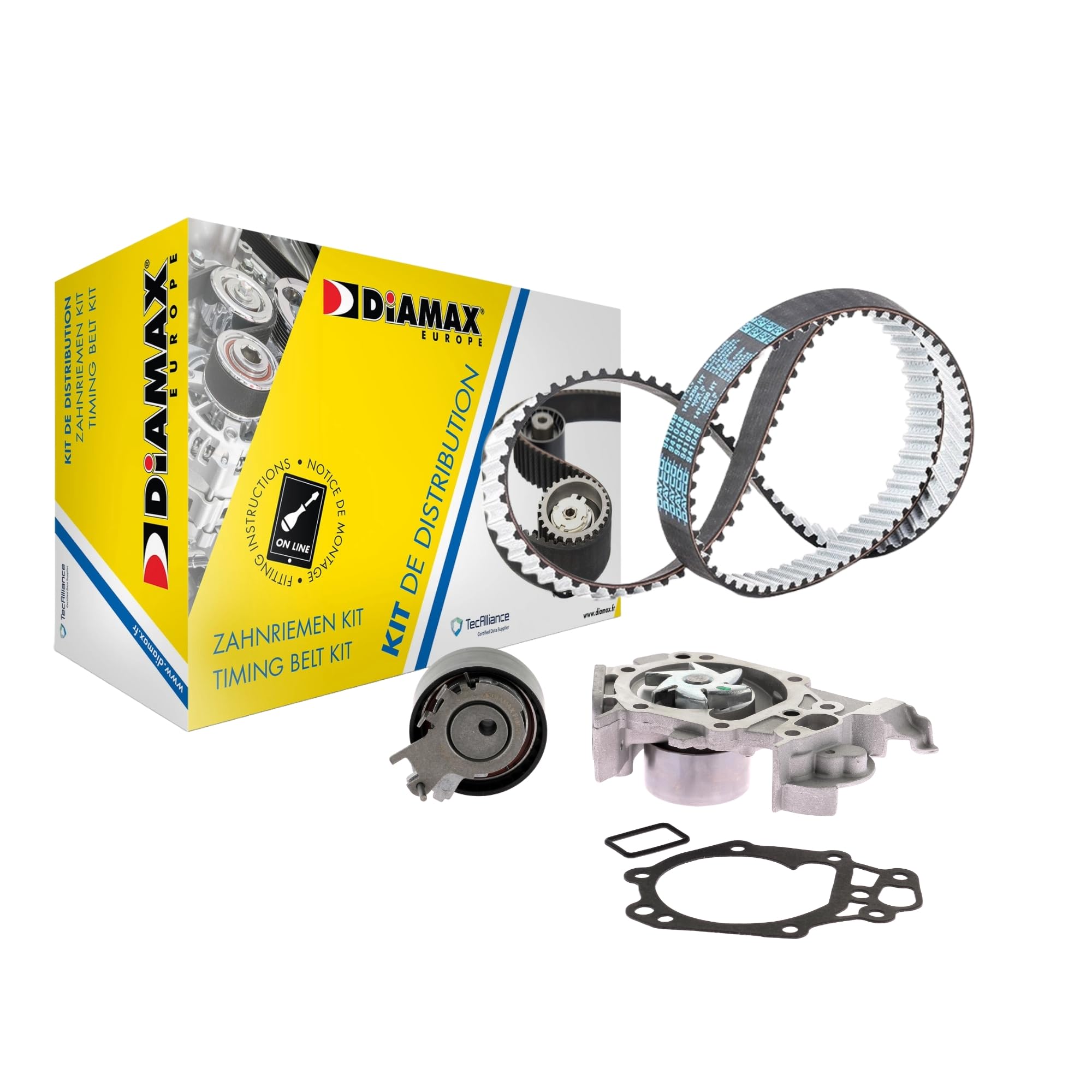 DIAMAX A6003WP kit de courroie de distribution Avec Pompe à eau