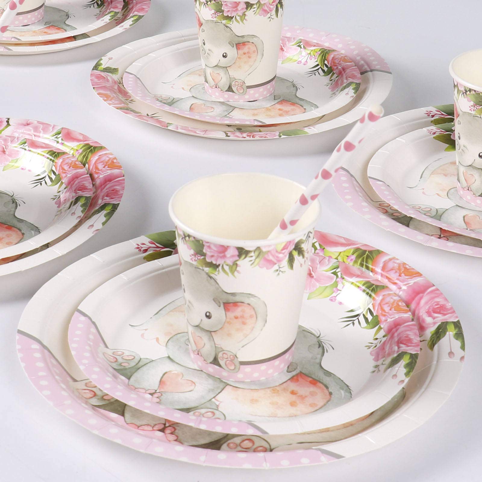 Elephant Baby Shower Serves 24 Pink Elephant Party Supplies