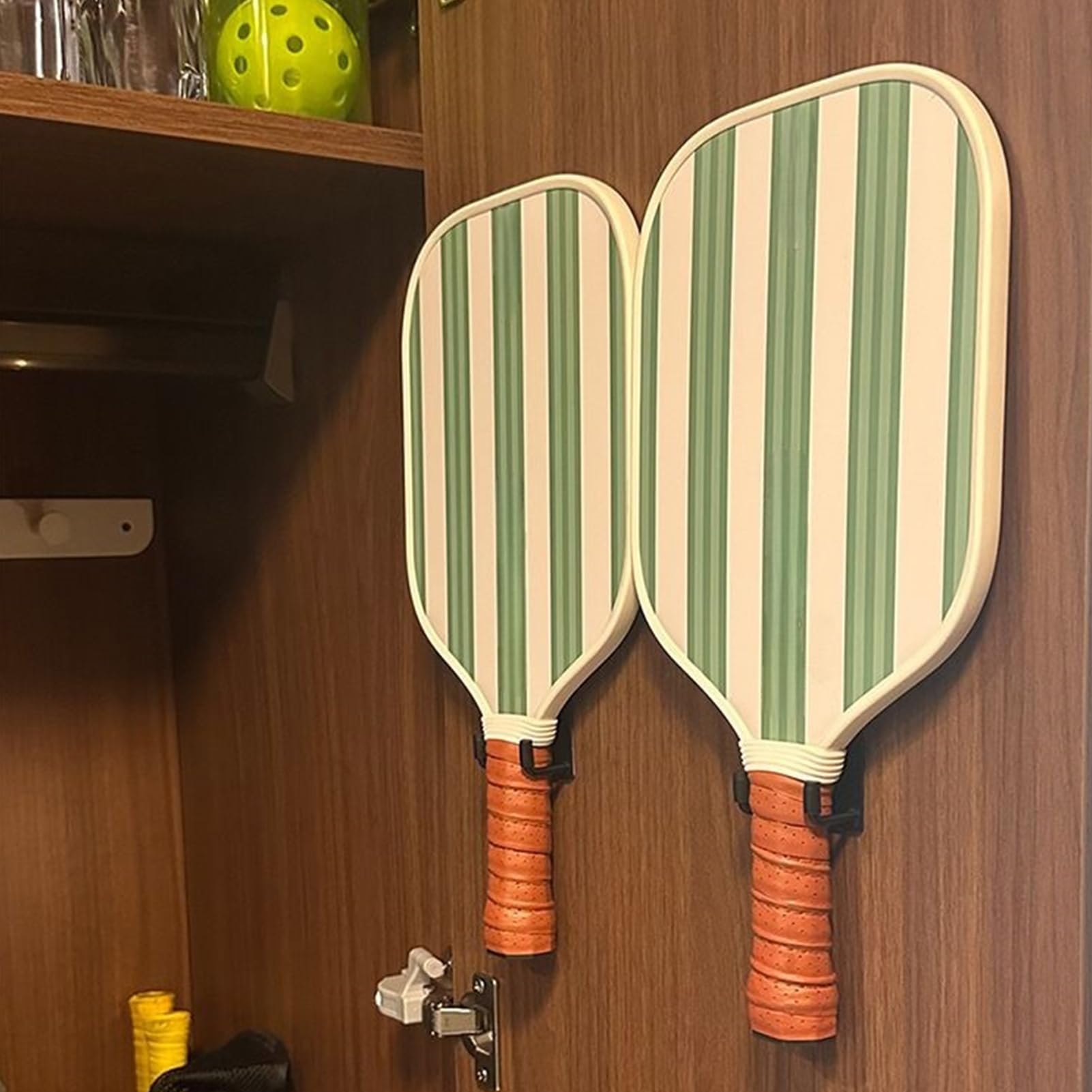 Genérico Soporte para Palas de Pádel Pickleball,Colgador para Raquetas | 2 Unidades Soporte Sin Taladros Para Raquetas Para Gimnasios Domésticos Sótano Garaje — view 7