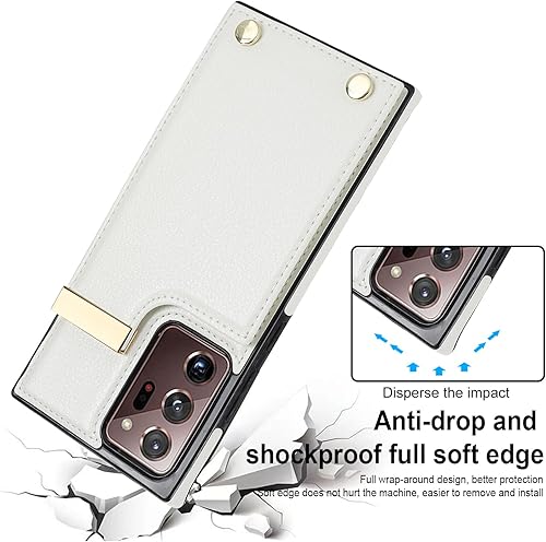 Miniatura 3 de Asuwish Funda para Samsung Galaxy Note 20 Ultra 5G con protector de pantalla de vidrio templado y tarjetero de cuero para celular Note20 Plus Notes