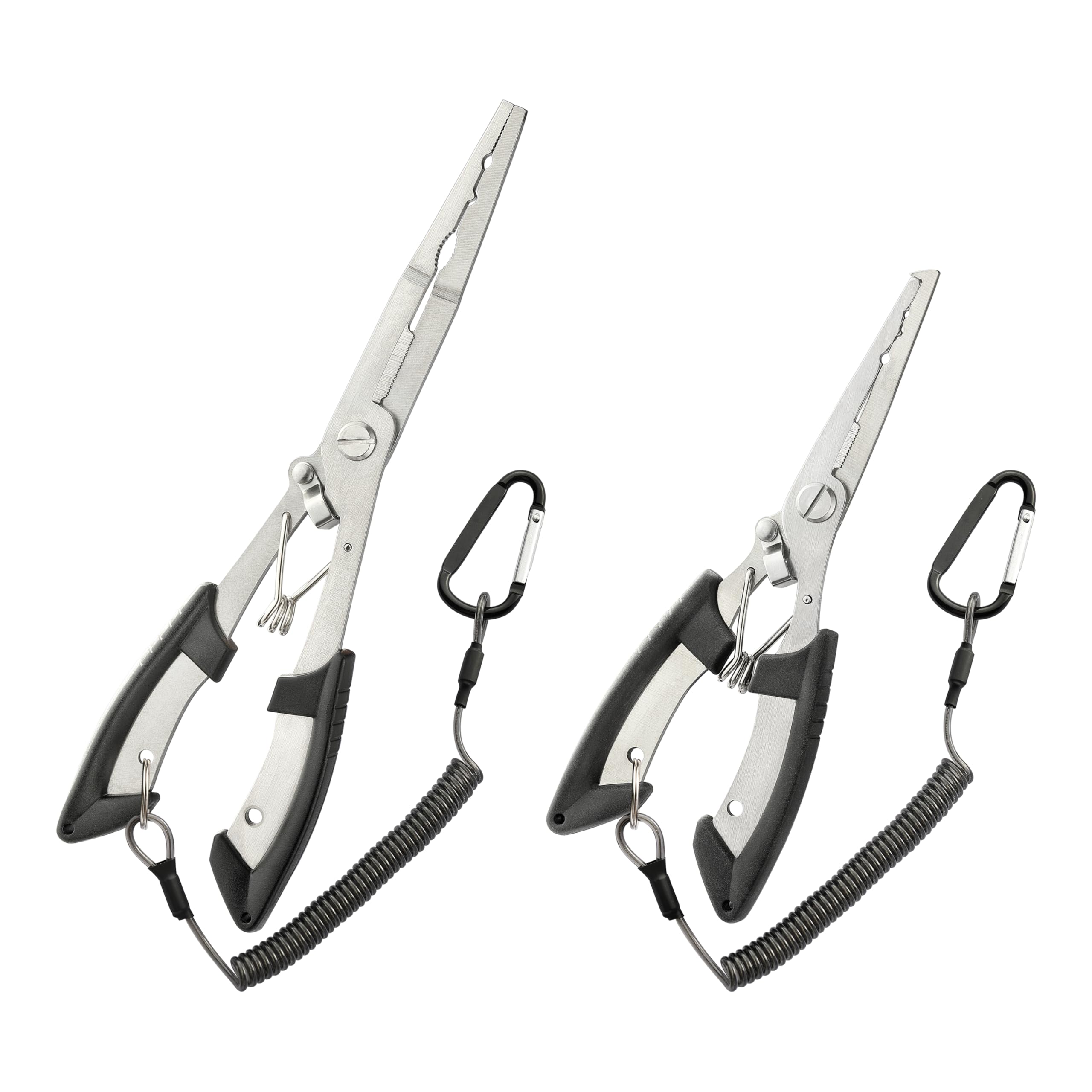 HAMMER IRON ALLEY 2PCS Stainless Steel Fishing Pliers with Lanyard, HIA Needle Nose Pliers Fishing Hook Remover, Great for Saltwater and Freshwater : Sports & Outdoors