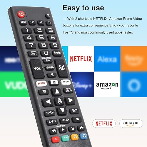 Miniatura 3 de Paquete de 2 controles remotos universales de TV para LG Smart TV, repuesto para todos los modelos de televisores inteligentes LG AKB75095307