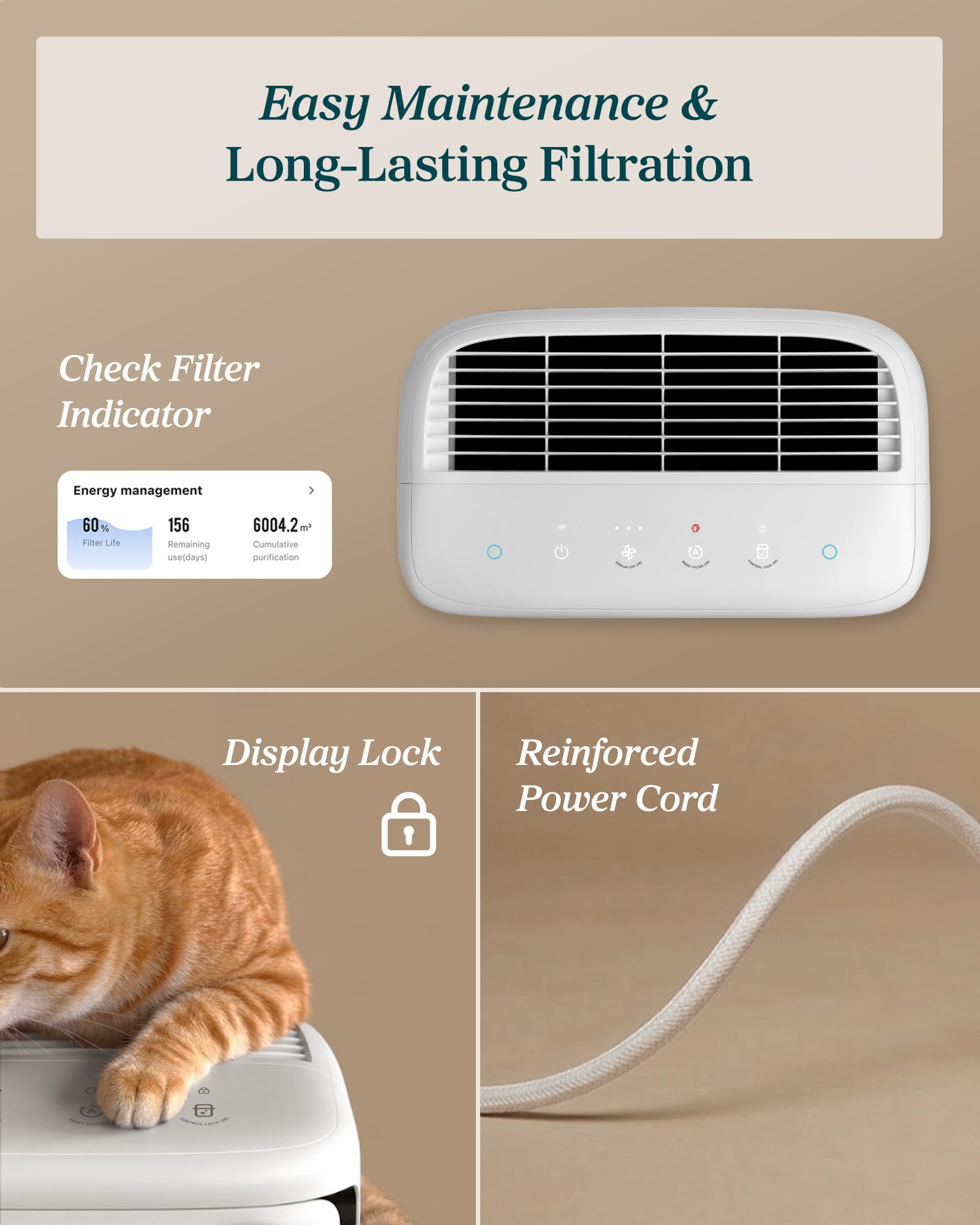 Levoit Vital Pet Pro Air Purifier - Pet Odor Control -9