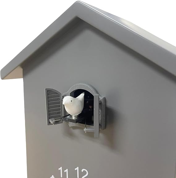 WALPLUS Modern Cuckoo Clock Bird Clock that Sings on Hour Coo Coo Clocks for Wall with Bird Cuckoo Clock Pendulum