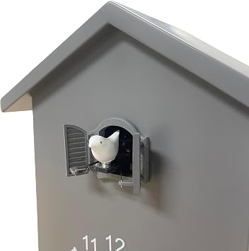 WALPLUS Modern Cuckoo Clock Bird Clock that Sings on Hour Coo Coo Clocks for Wall with Bird Cuckoo Clock Pendulum