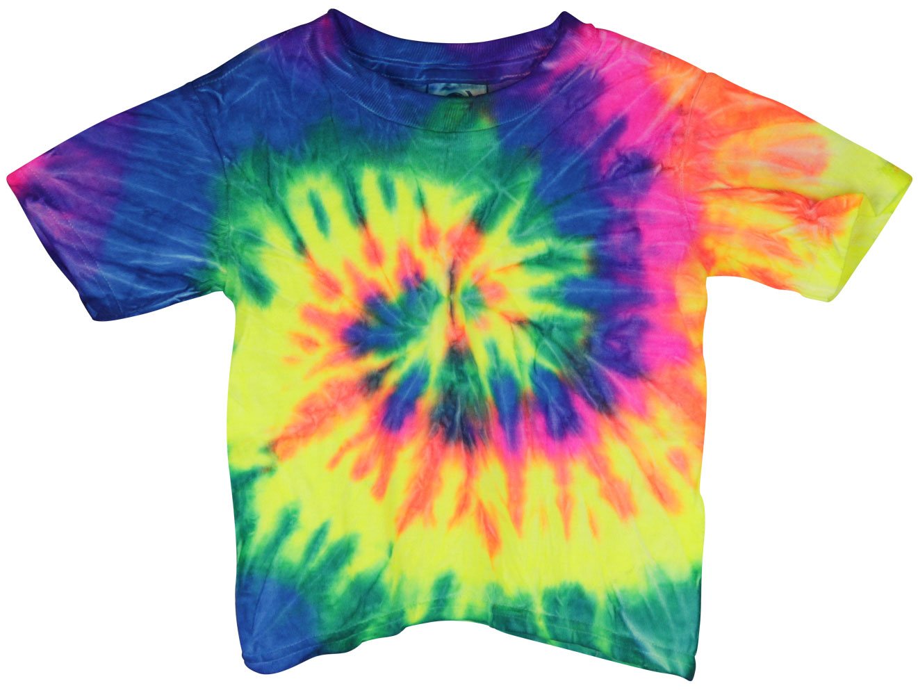 ColortoneShort Sleeve Tie-Dye T-Shirt - Neon Rainbow - Toddler - Assorted Sizes (