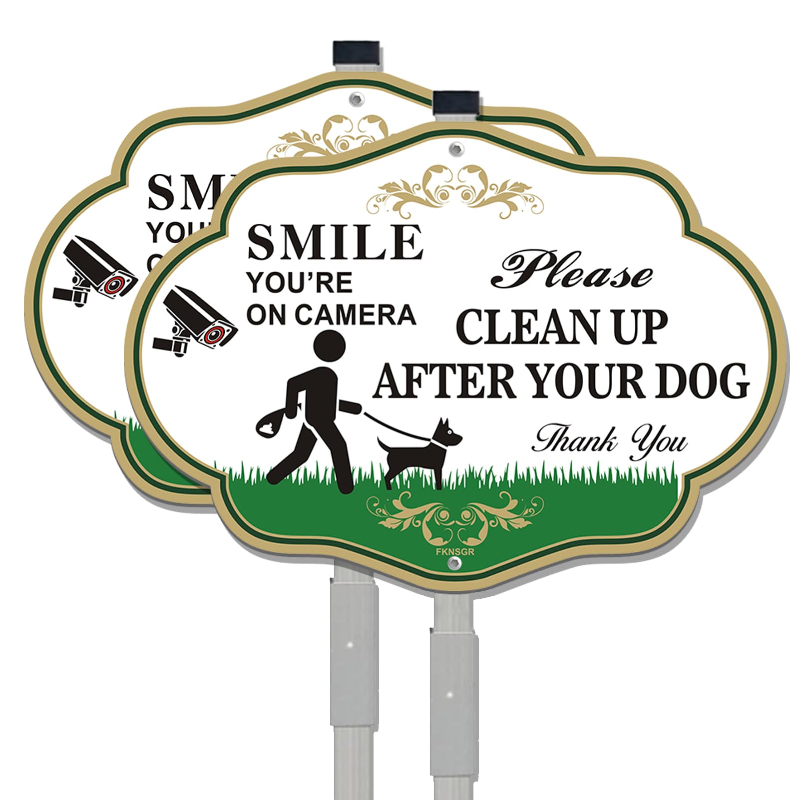 Panneau Clean Up After Your Dog F-SYOCP101428 stop crottes de chien