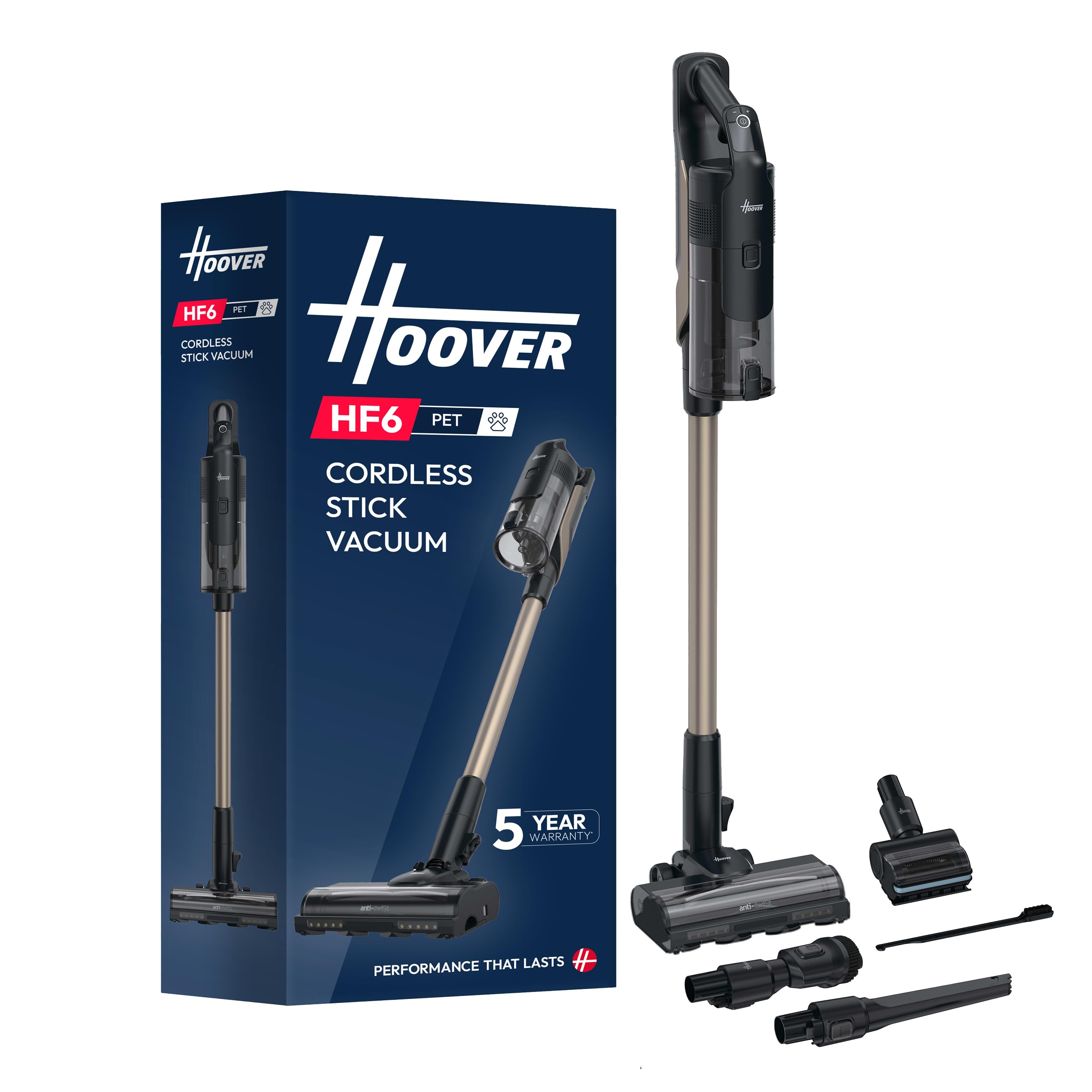 Hoover HF6 Turbosense Pets Vacuum Cleaner - Black [Dirty/Scuffed/Missing Items]
