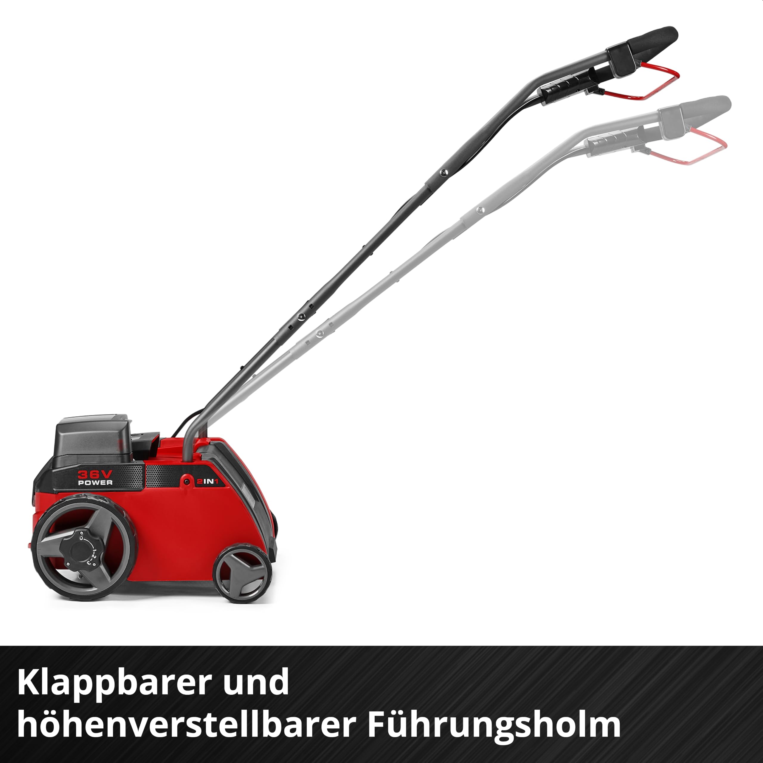 Einhell Akku-Vertikutierer-Lüfter GC-SA 36/31 Li-Solo | PXC | 36 V | 31 cm Arbeitsbreite | einstellbare Arbeitstiefe | Messer- & Lüfterwalze | ohne Akku
