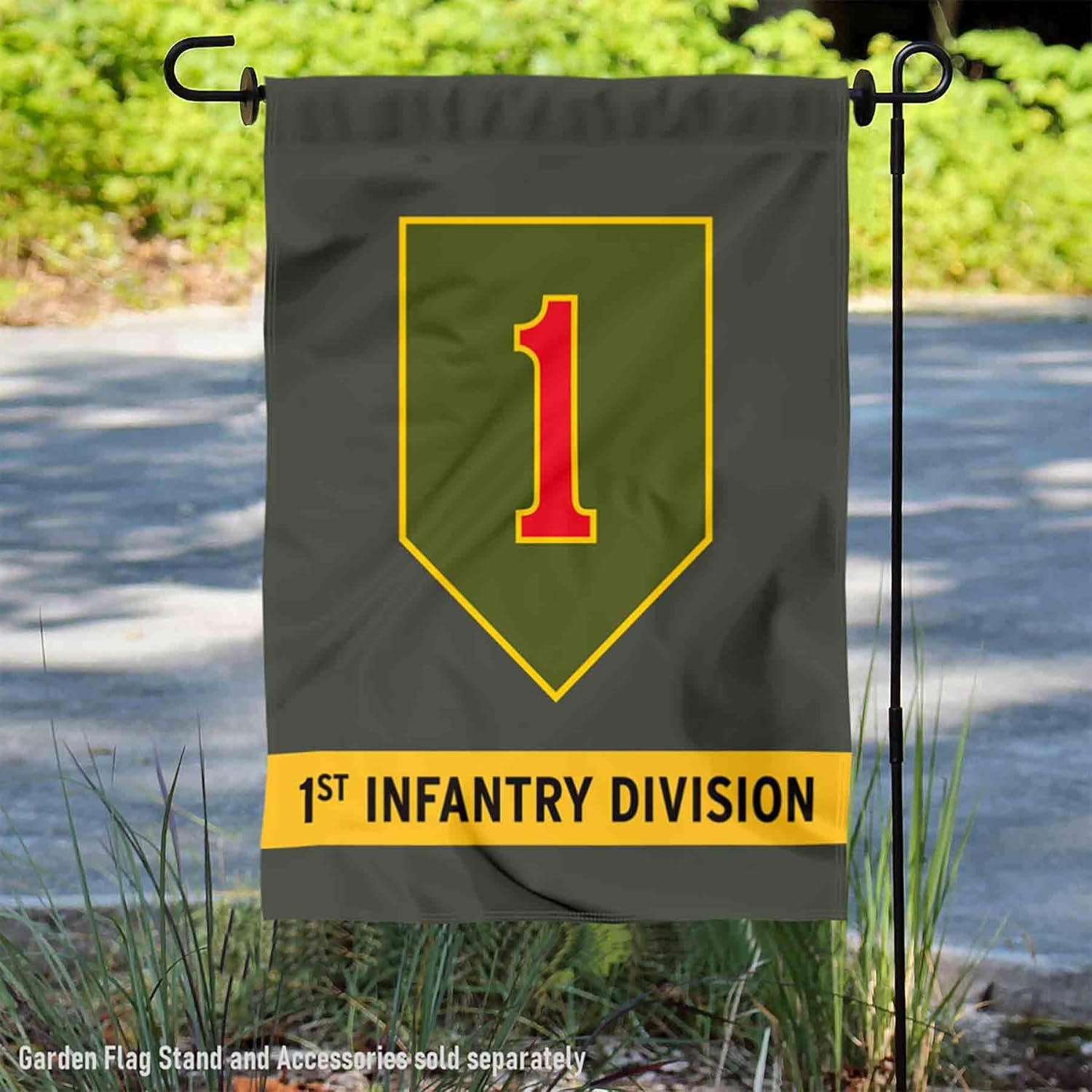College Flags & Banners Co. US Army 1st Infantry Division Garden Flag Yard Banner