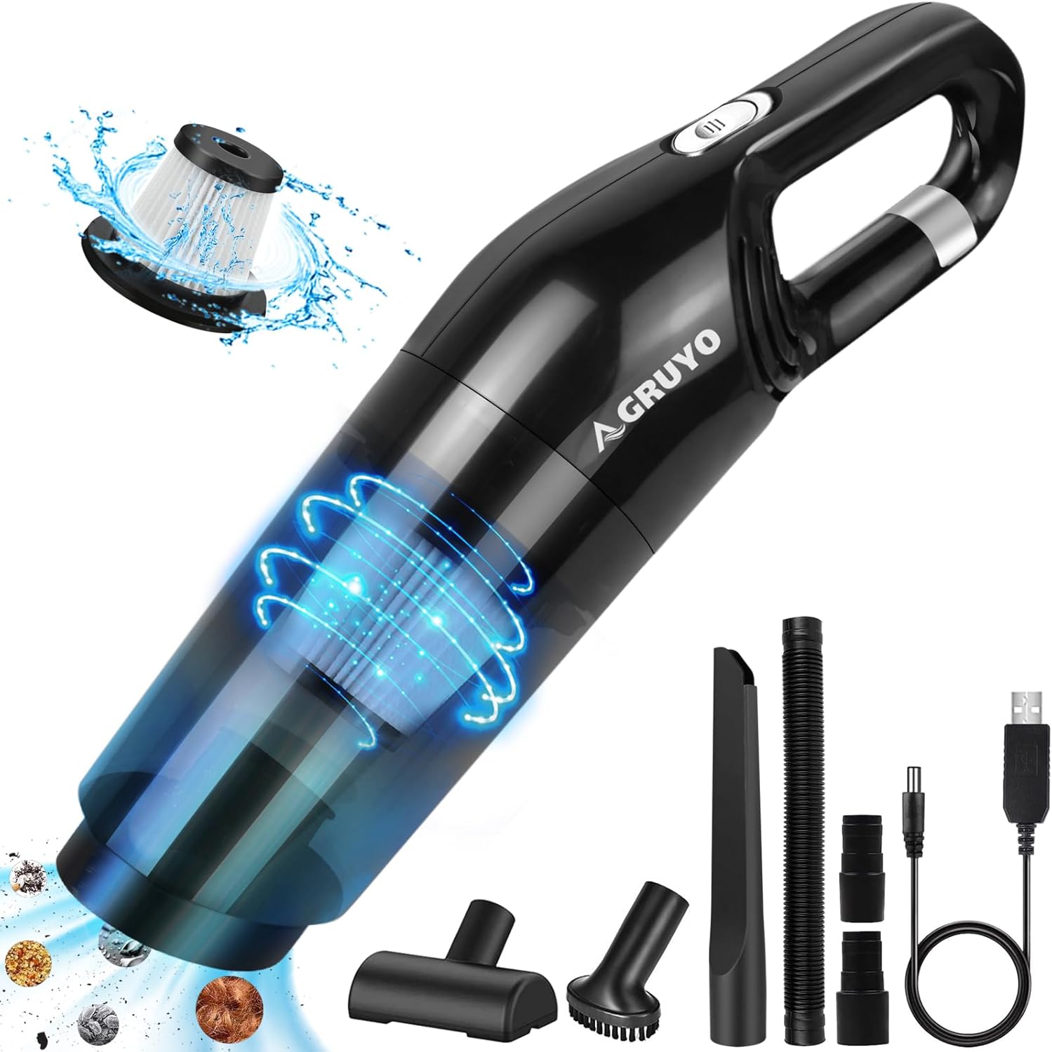 Powerful Handheld Vacuum Cleaner, Cordless Vacuum Cleaner 120W