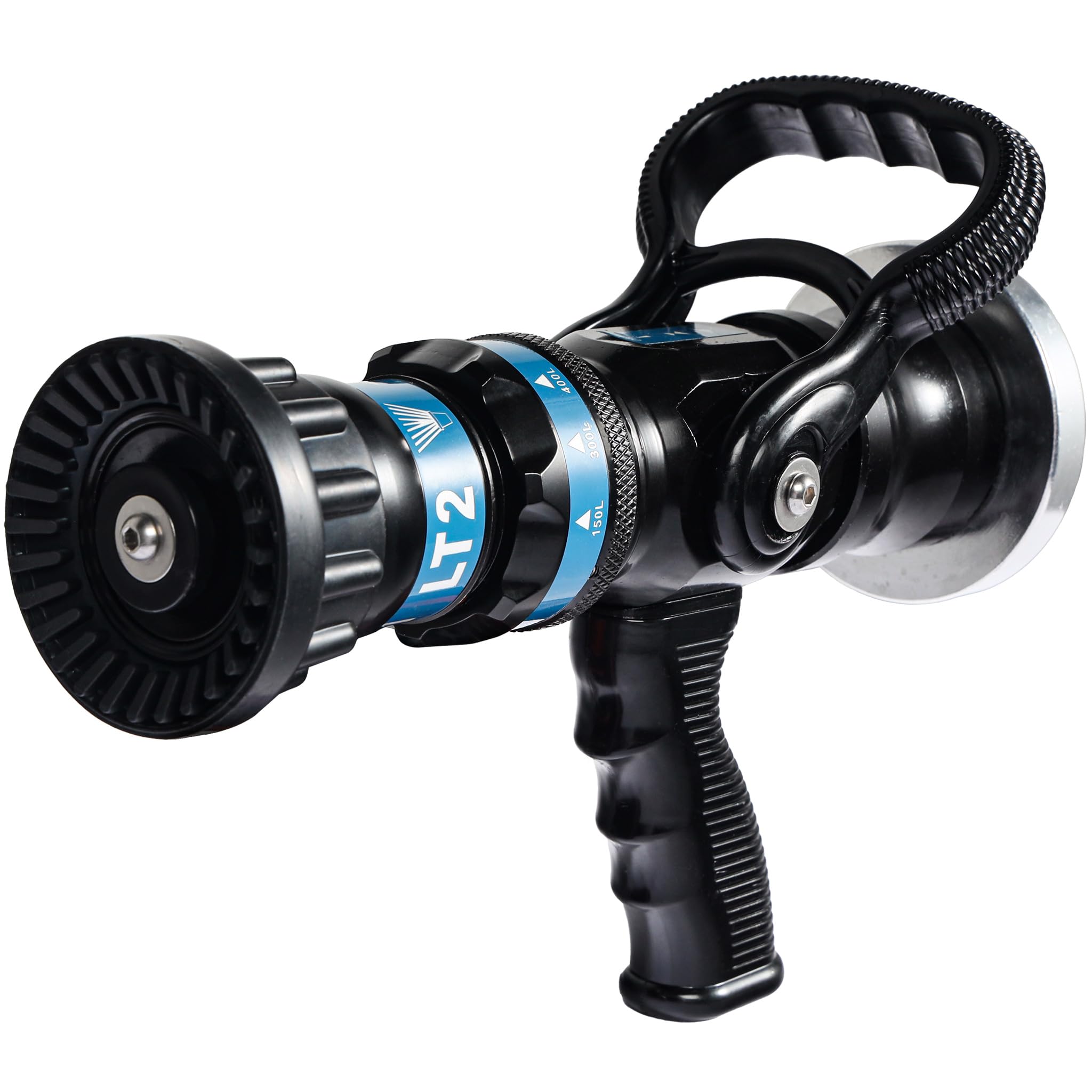 Wiltec Lance d’incendie polyvalent – Storz C – 150/200 / 350/500 l/min – Réglage en continu – Intervention secours Sapeur pompier Chantier