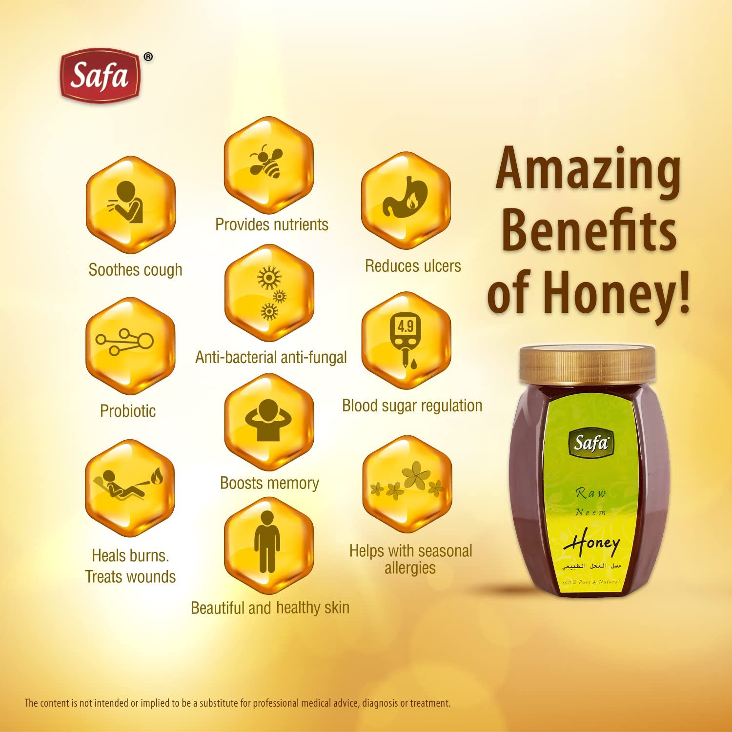 Buy Now Safa Neem Honey | Raw Unprocessed 100% Pure Natural Honey | ... 2 Buy Now Safa Neem Honey | Raw Unprocessed 100% Pure Natural Honey | ...