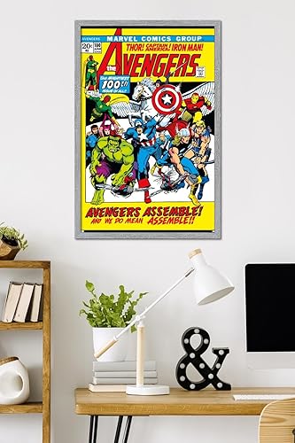 Miniatura 12 de Trends International Marvel Comics Avengers #100 - Póster de pared, 34 pulgadas de largo x 22.4 W, versión premium sin marco