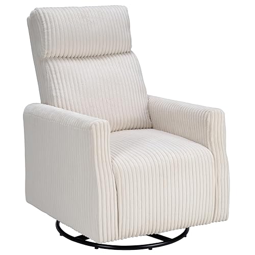 CANMOV Swivel Rocker Chair for Nursery, Swivel Accent Chair with