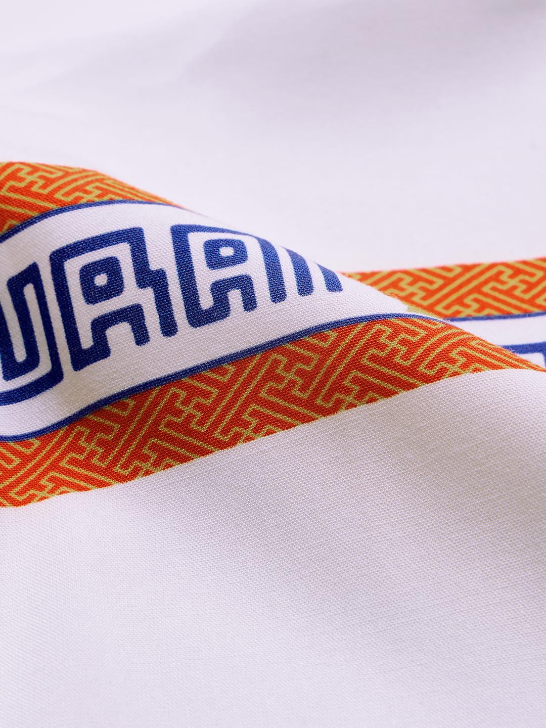 The Souled Store Samurai męska i chłopięca, z krótkim rękawem, kołnierz, listwa guzikowa, biała, nadruk graficzny, wiskoza, koszula urlopowa