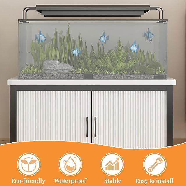 Foto 2 de 7 de FVTVHEV Soporte para Acuario Mueble para Acuario Ancho 50-120 cm Gran Capacidad Bases para acuarios Adecuado…