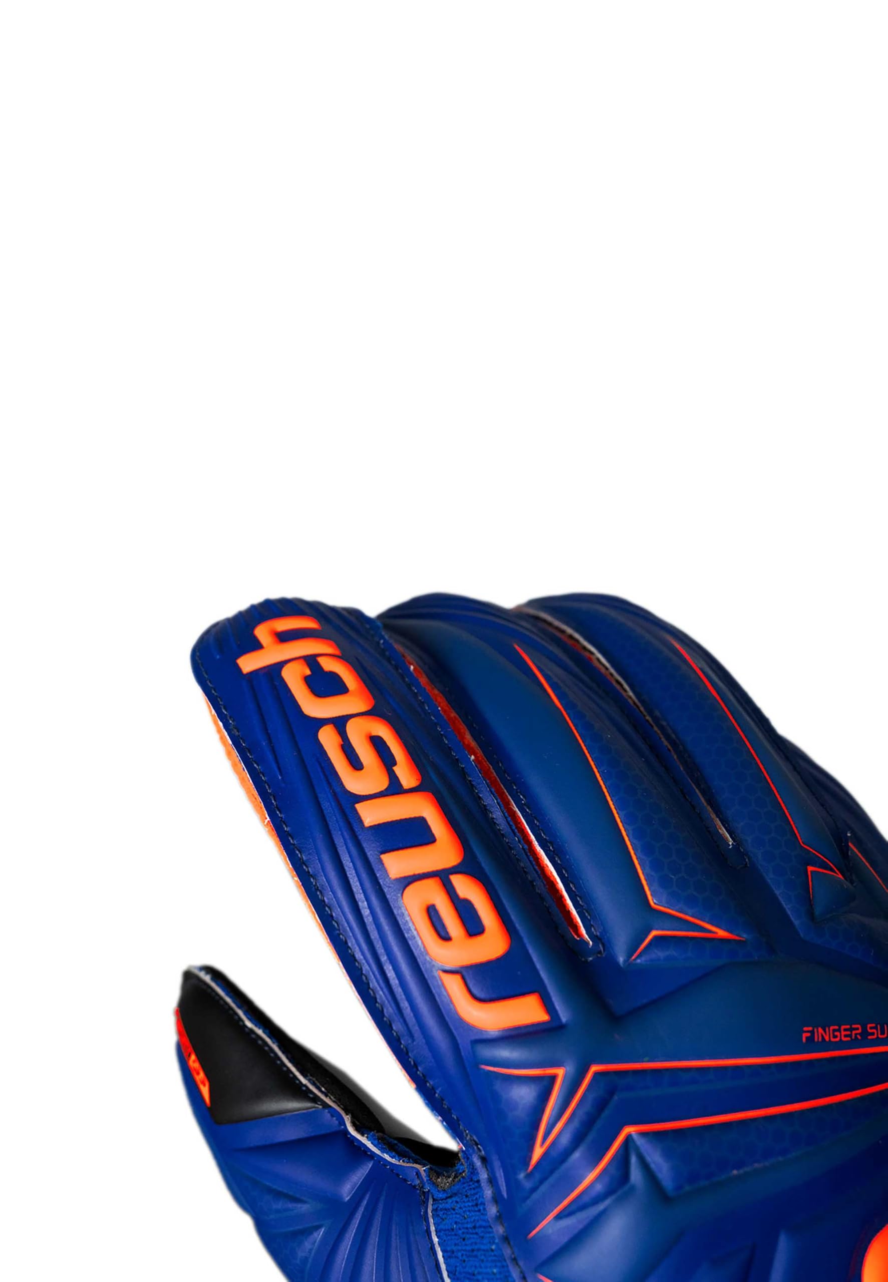 Reusch Guanti da portiere per adulti | Protezione delle dita | Ottima presa | durevole, allenamenti e partite, erba sintetica, naturale e campi in terra battuta, Taglie 8-11, Attrakt Infinity Finger Sup.