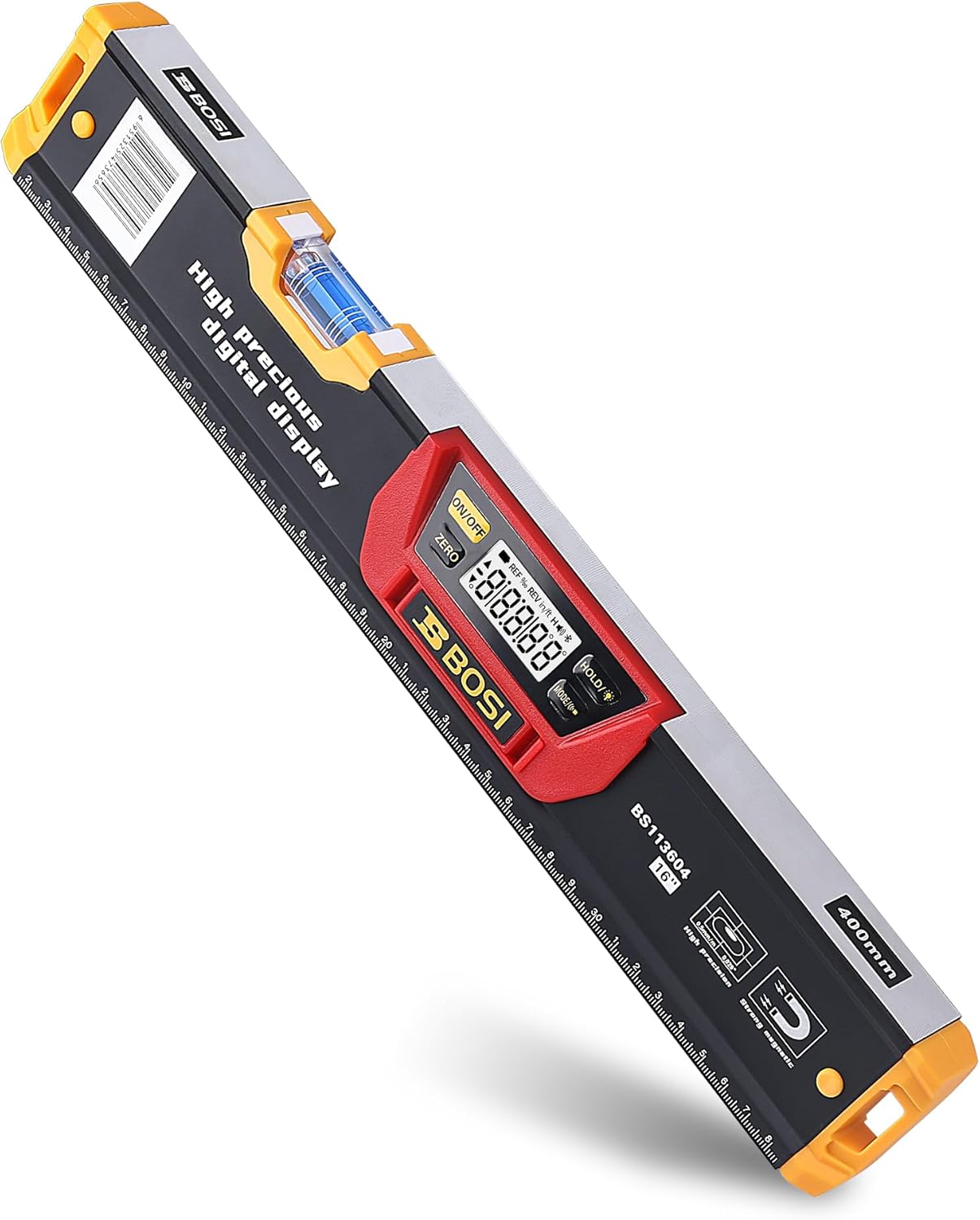 Digital Level 16 Inch with LCD Display, 360° Magnetic Torpedo Level, Spirit Bubble Protractor for Construction/Carpenter/Craftsman/Home/Professional