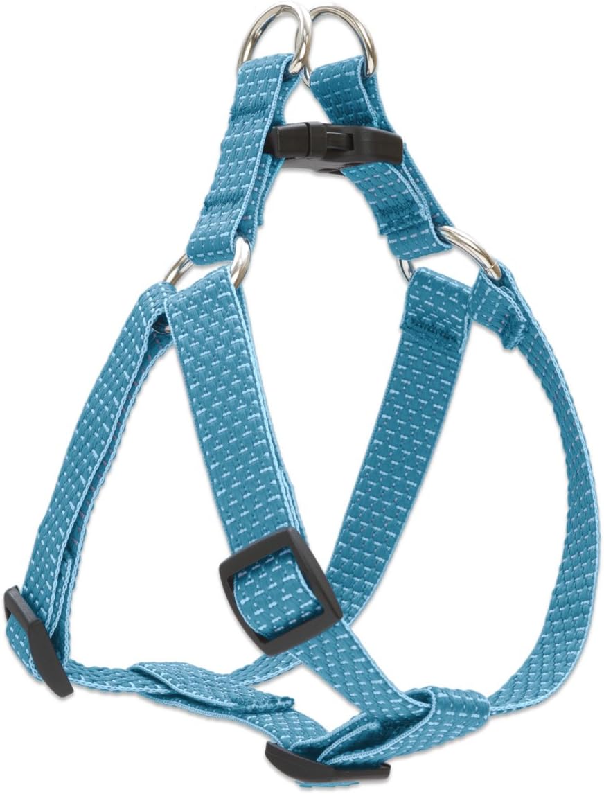 LupinePet Eco 3/4" Tropical Sea 15-21" Step In Harness for Small Dogs