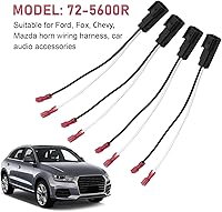 Vista 6 de 4 piezas de arnés de cableado de altavoz de auto, adaptador de conector de altavoz para puerta delantera trasera, piezas de reemplazo 72-5600