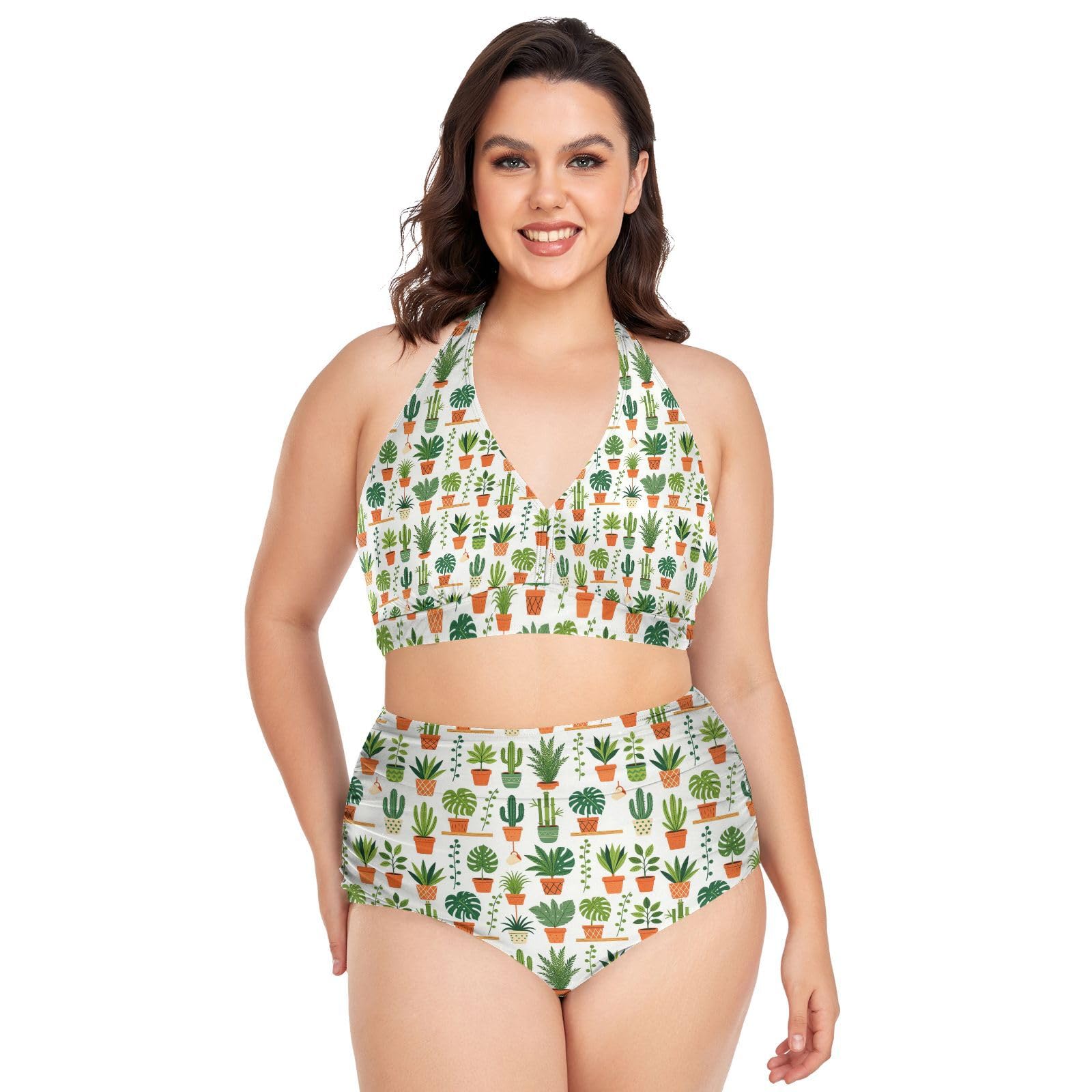 FRODOTGV Costumi da bagno donna taglie forti L-4XL