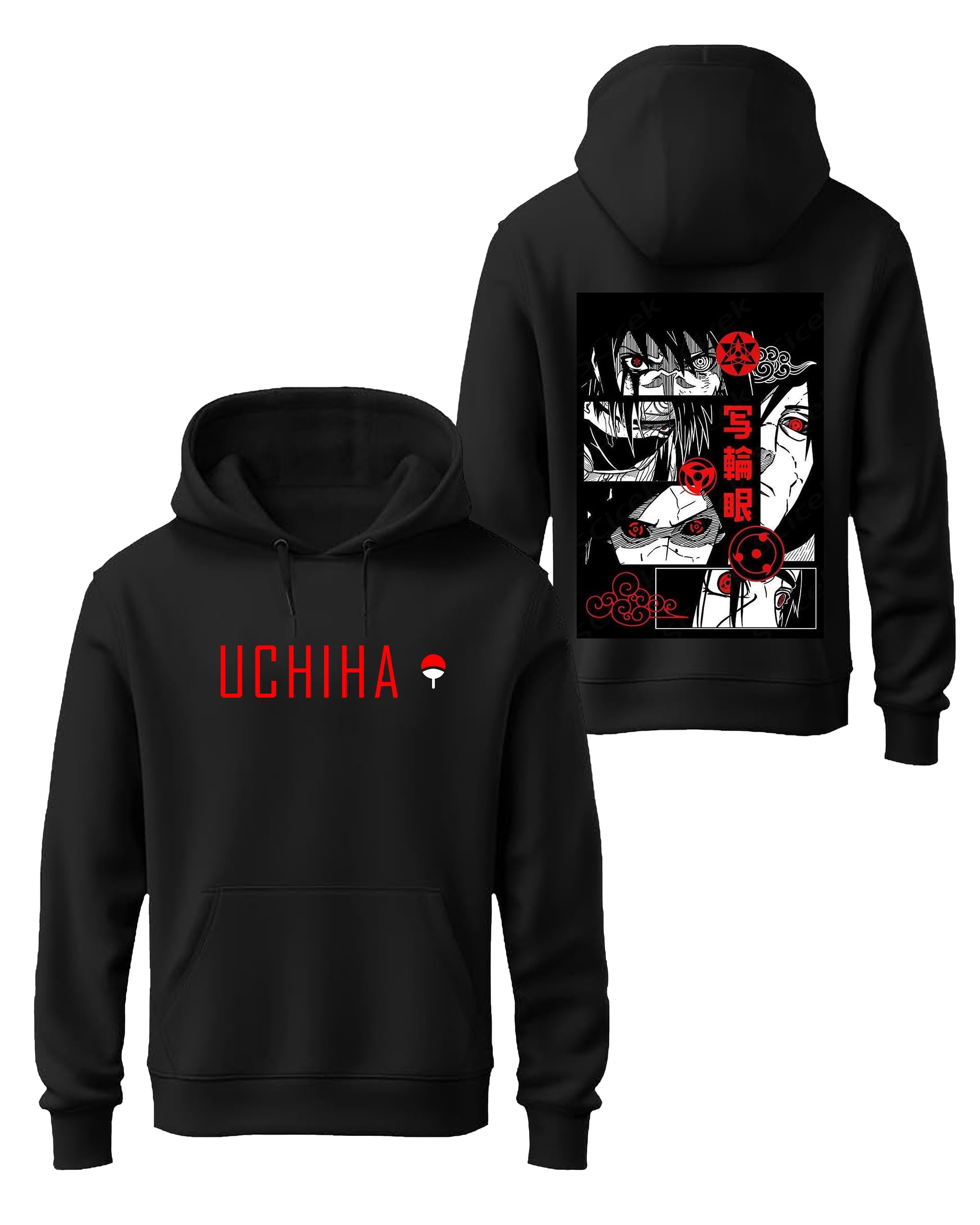 Khakey Boys' Anime Uchiha Clan Printed Maroon Hoodie (08Y-09Y to 17Y-18Y)-image-37
