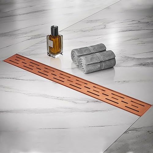 Drenaje lineal de ducha, drenaje profesional de acero inoxidable cepillado SUS-304, drenaje lineal de piso de drenaje rápido de 51 lmin, certificado