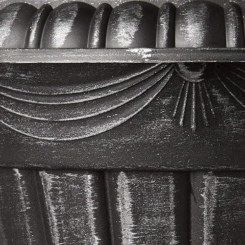 Miniatura 60 de PL10CP - Maceta clásica de plástico tradicional para interiores y exteriores, 15 x 13 pulgadas, cobre cepillado