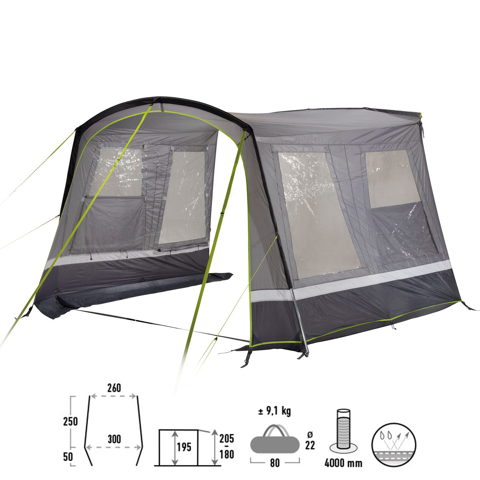 High Peak Busvorzelt Trento 2.0 | 14180