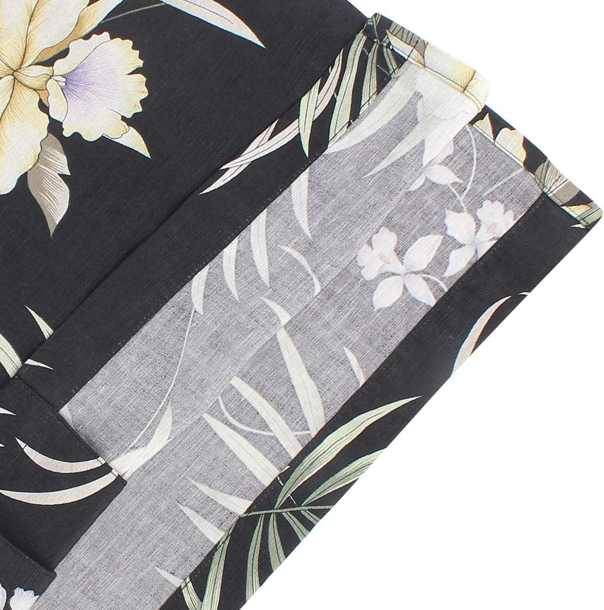 Men's Hawaiian Floral Shirts Silk and Linen Button Down Casual Tropical Holiday Beach Shirts - Image 8