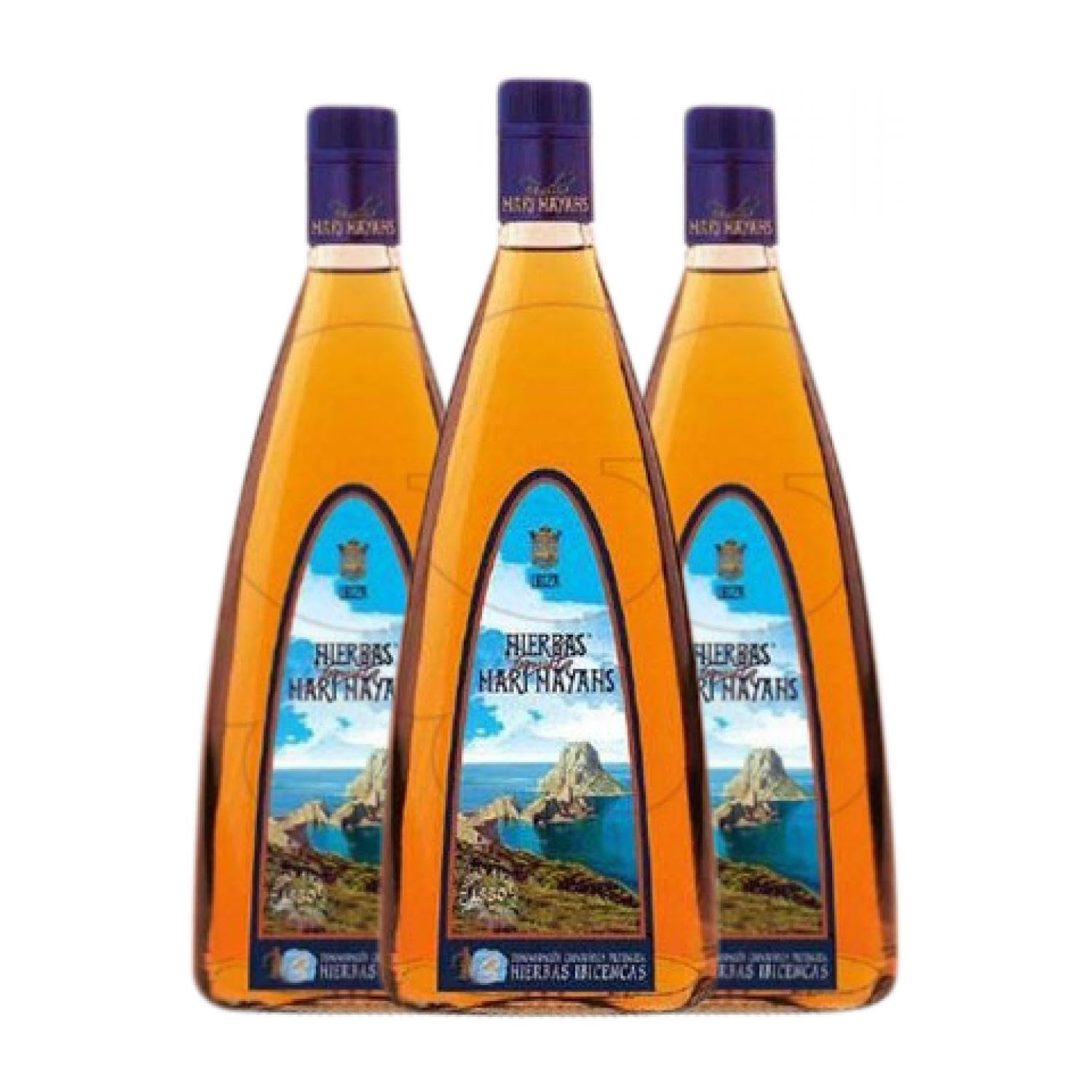 Digestivo Marí Mayans Hierbas Ibicencas 70 cl (Caja de 3 Botellas de 70 cl)