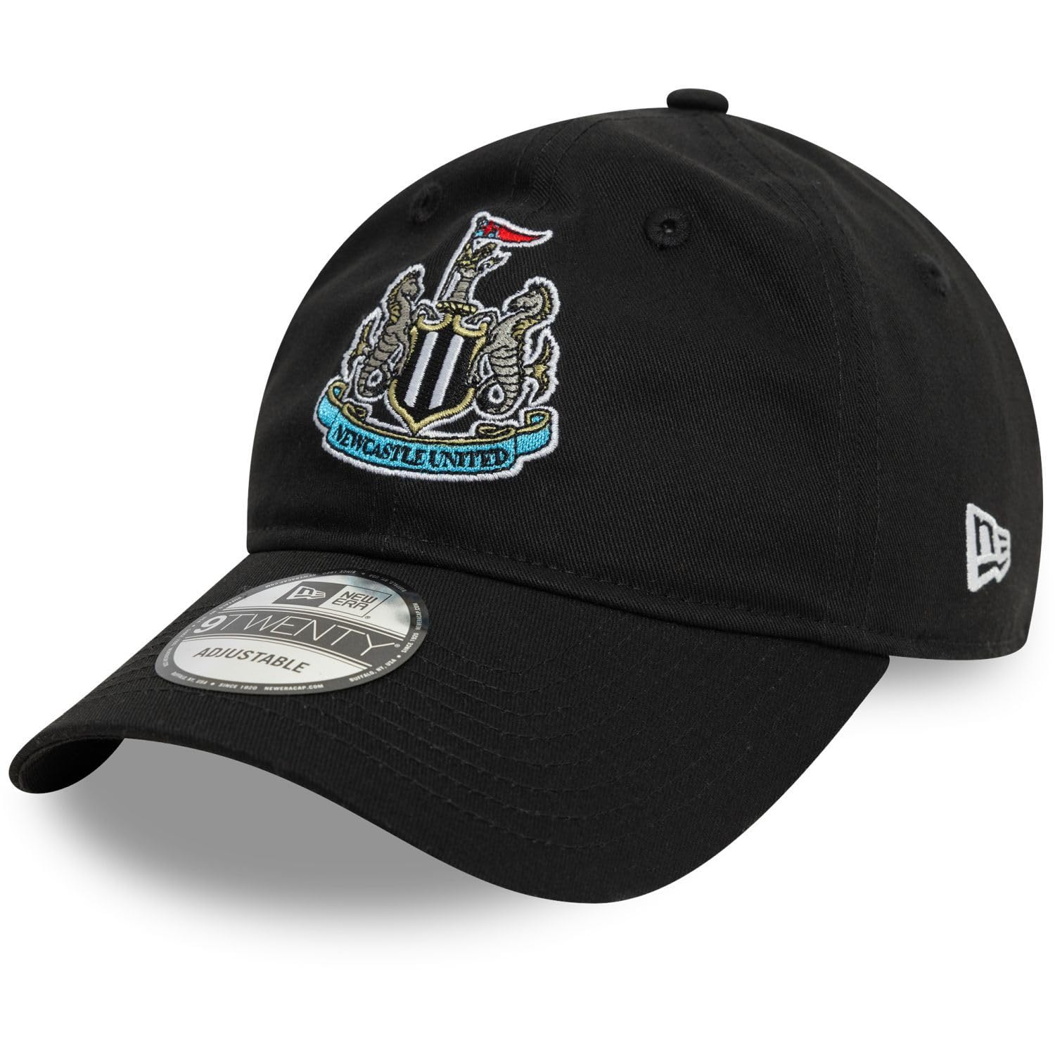 New Era Unisex Black Adult's 9Twenty New Castle United Fc Baseball Cap Hat
