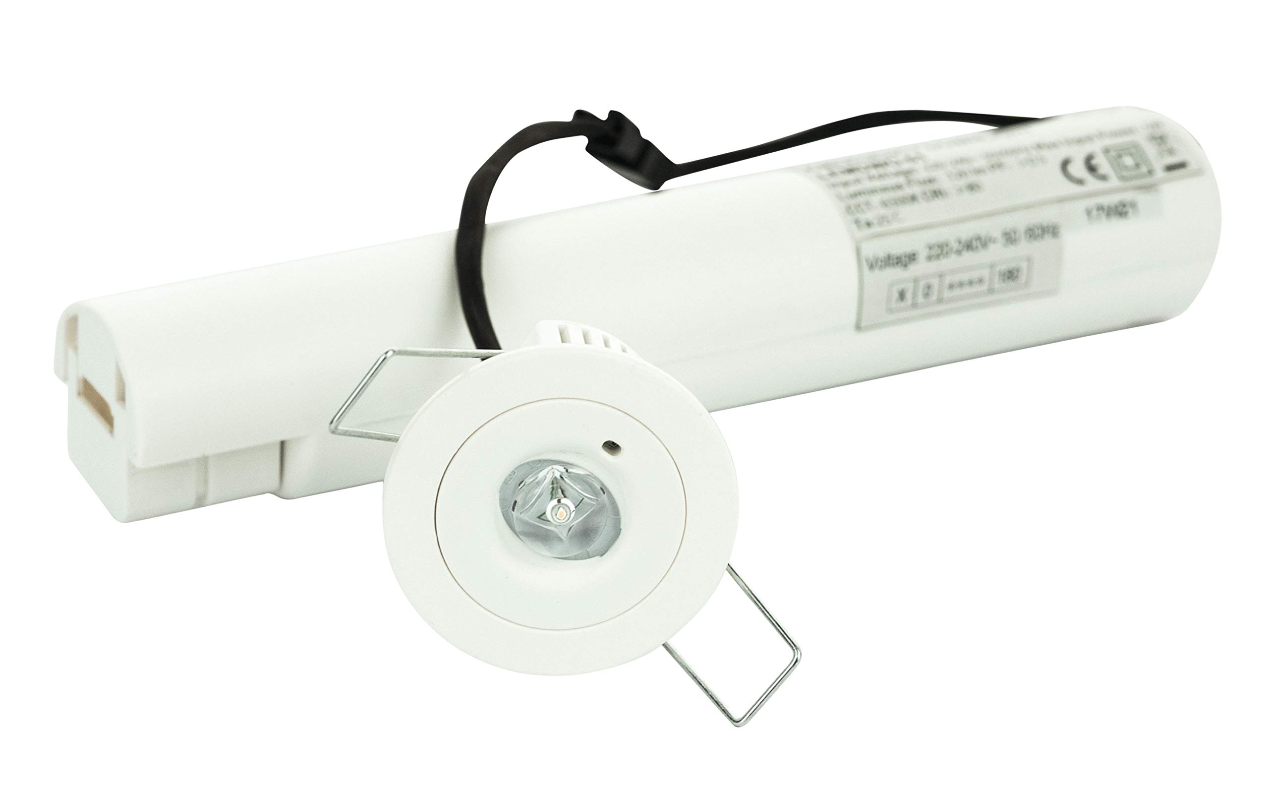 Luceco Tempus Recessed Emergency Downlight 1W, Open Area Optic