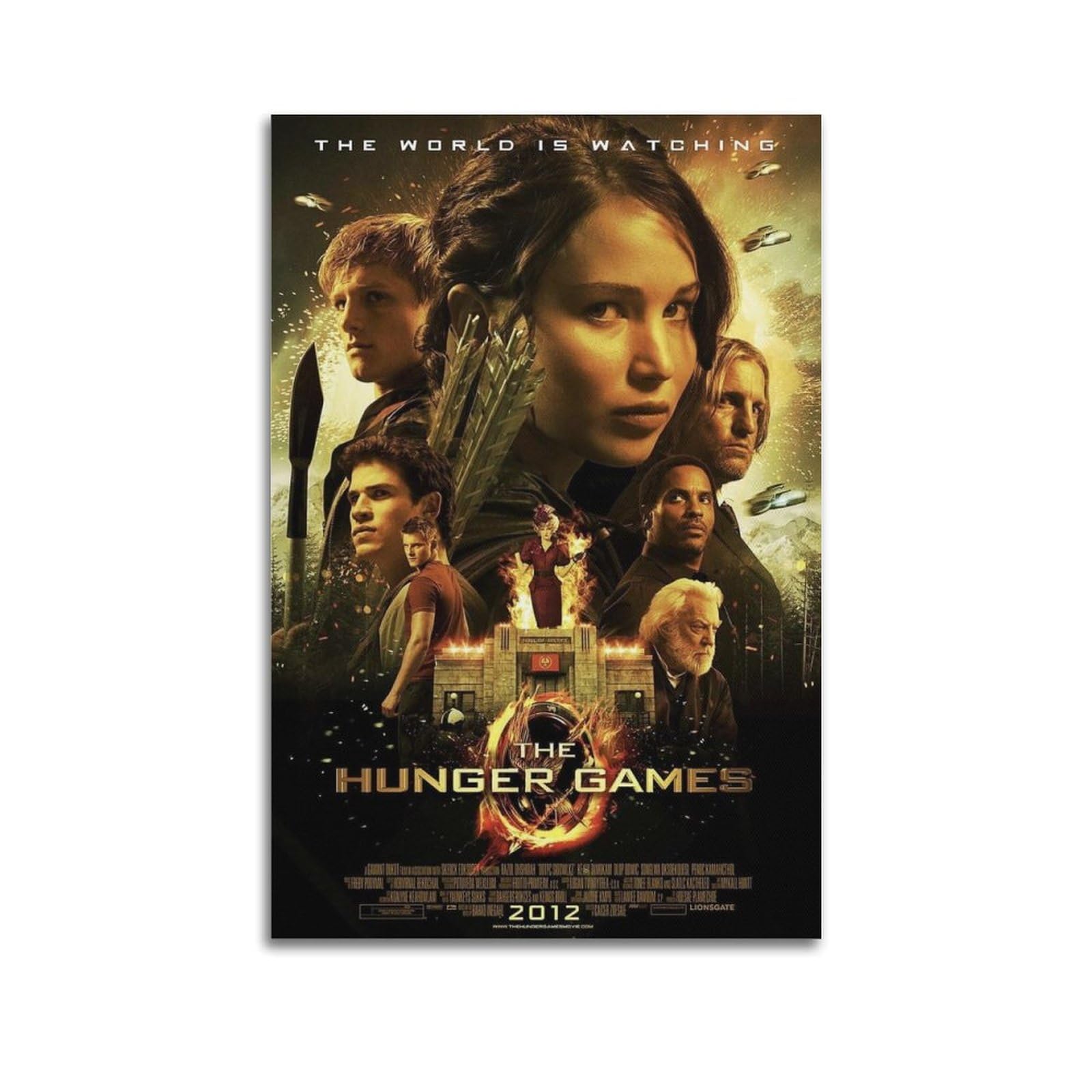 Ksoxdaitip Unframe-Style Hunger Games Movie Poster Poster Decorative Painting Canvas Wall Posters And Art Picture Print Modern Family Bedroom Decor Posters 24X36inch(60X90cm)