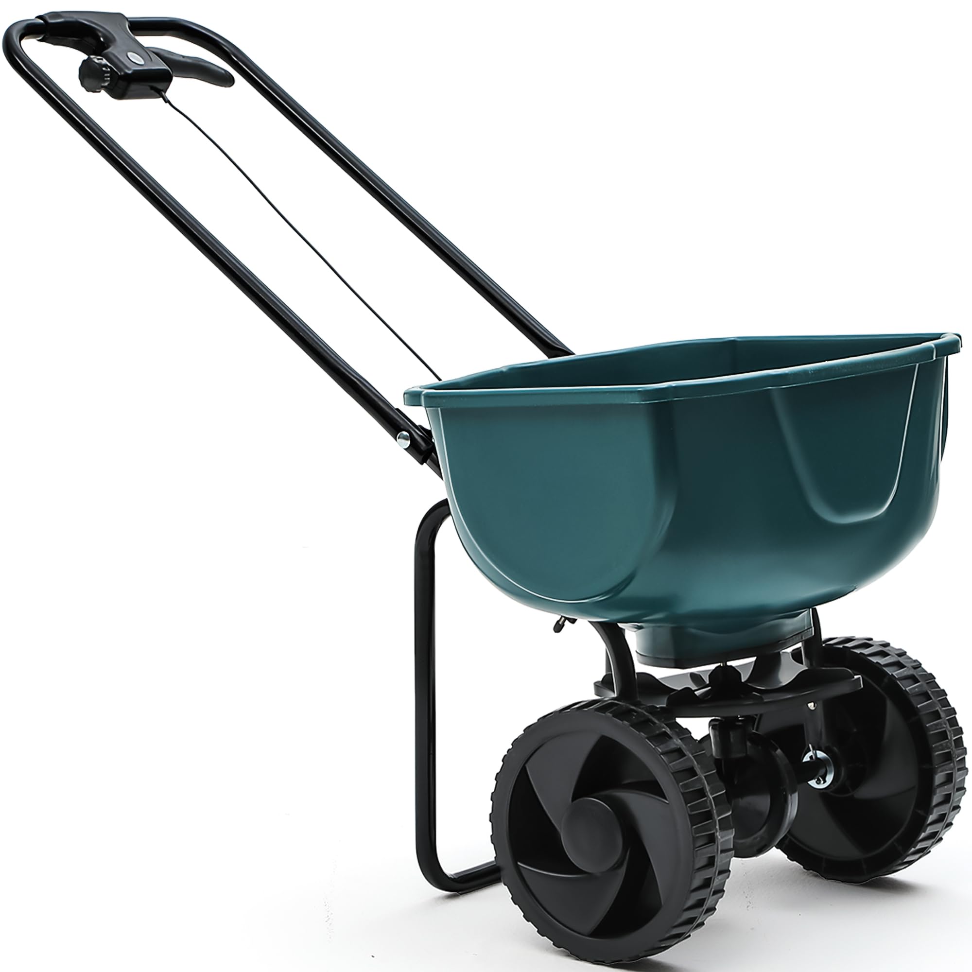 YITAMOTOR 60 lbs Walk Behind Broadcast Spreader, Push Fertilizer Spreader