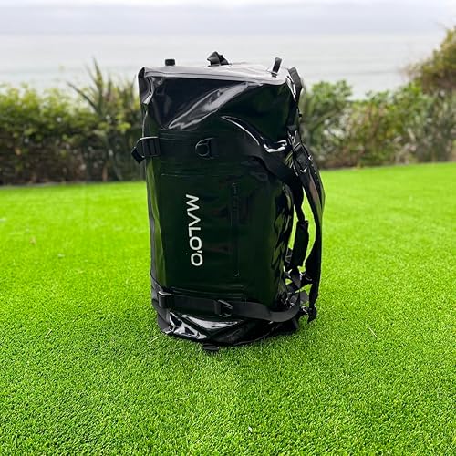 Miniatura 9 de Malo'o Mochila impermeable DryCore de 90L Bolsa de aventura - Lo último en kayak, camping, playa, pesca, bolsa de navegación, Negro -, Classic