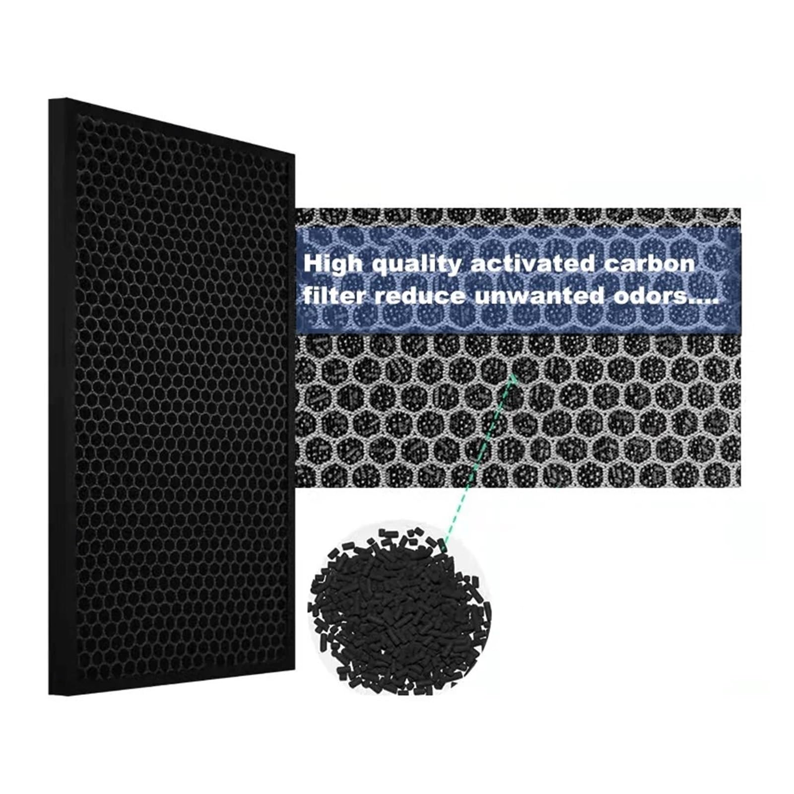 Filtre F-ZXTP70Z F-ZXTD70Z Et Filtre Désodorisant, Compatible For Panasonic, Purificateur D'air F-PXU70, F-PXU70A, F-PXU70M(1 Set)
