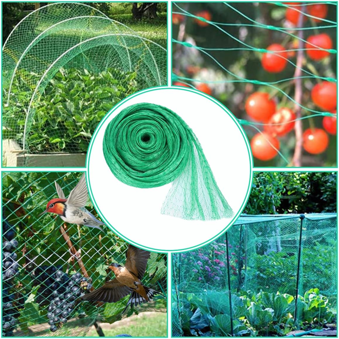 Anti-Bird Netting Garden Netting Pest Bird-Proof Trellis Net Seed Flowers Vegetables Protector 4x15M