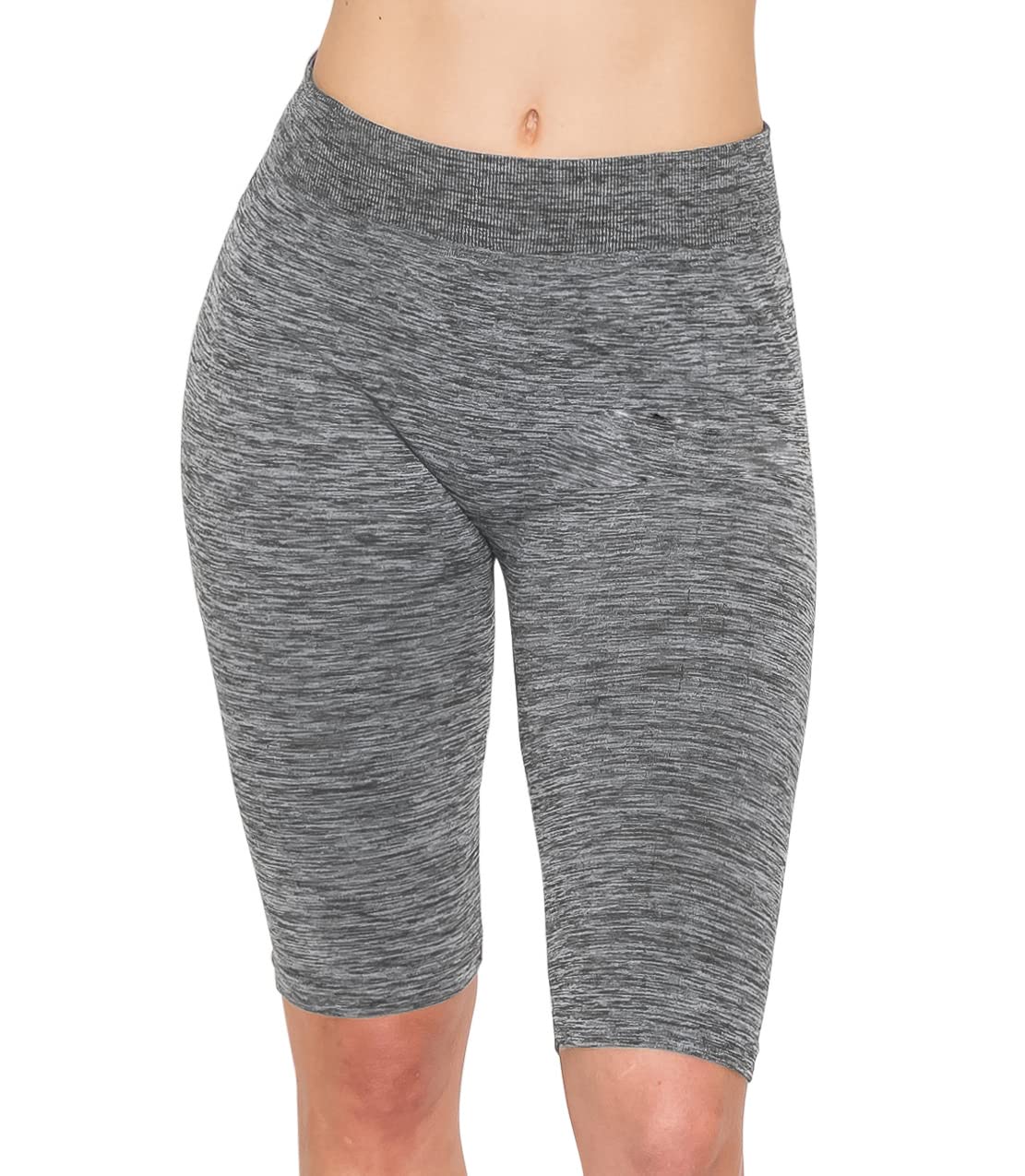 ALWAYS Women's High Waist Bike Shorts - Athletic Workout Tummy Control Stretch Running Yoga Pants
