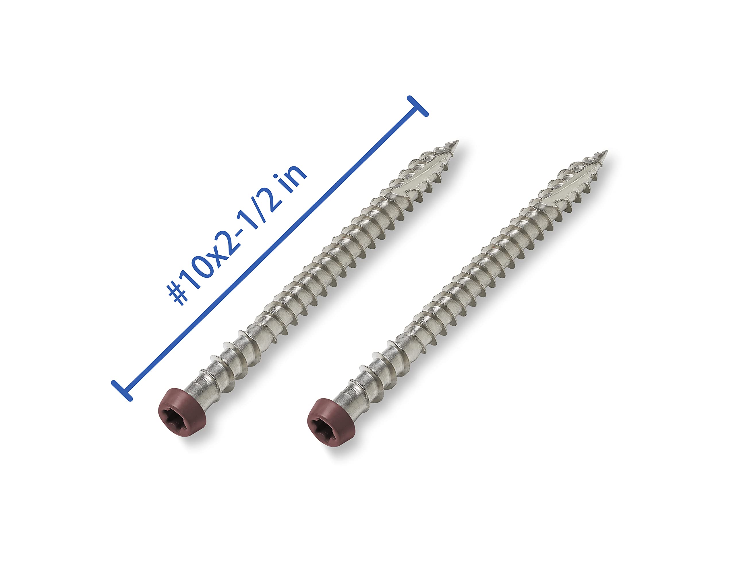しの Stainless Steel Screws #10 x 2-1/2, Self Tapping Wood Screws