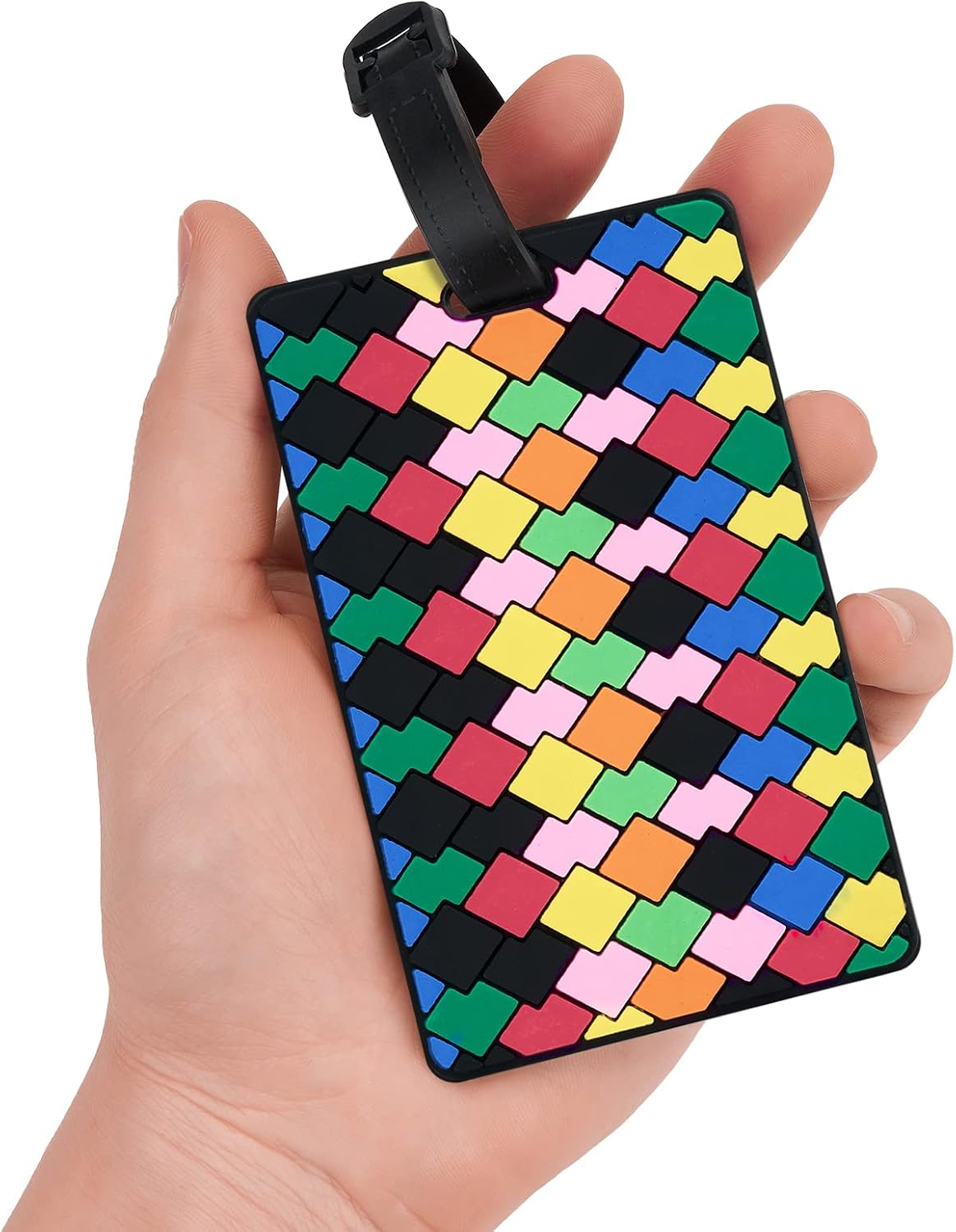 ZOUIQSS Luggage Tags Pack of Two,Baggage Tags Suitcase ID Labels Business Card Holder/Travel ID Bag Tag(Rhombus) - Image 5